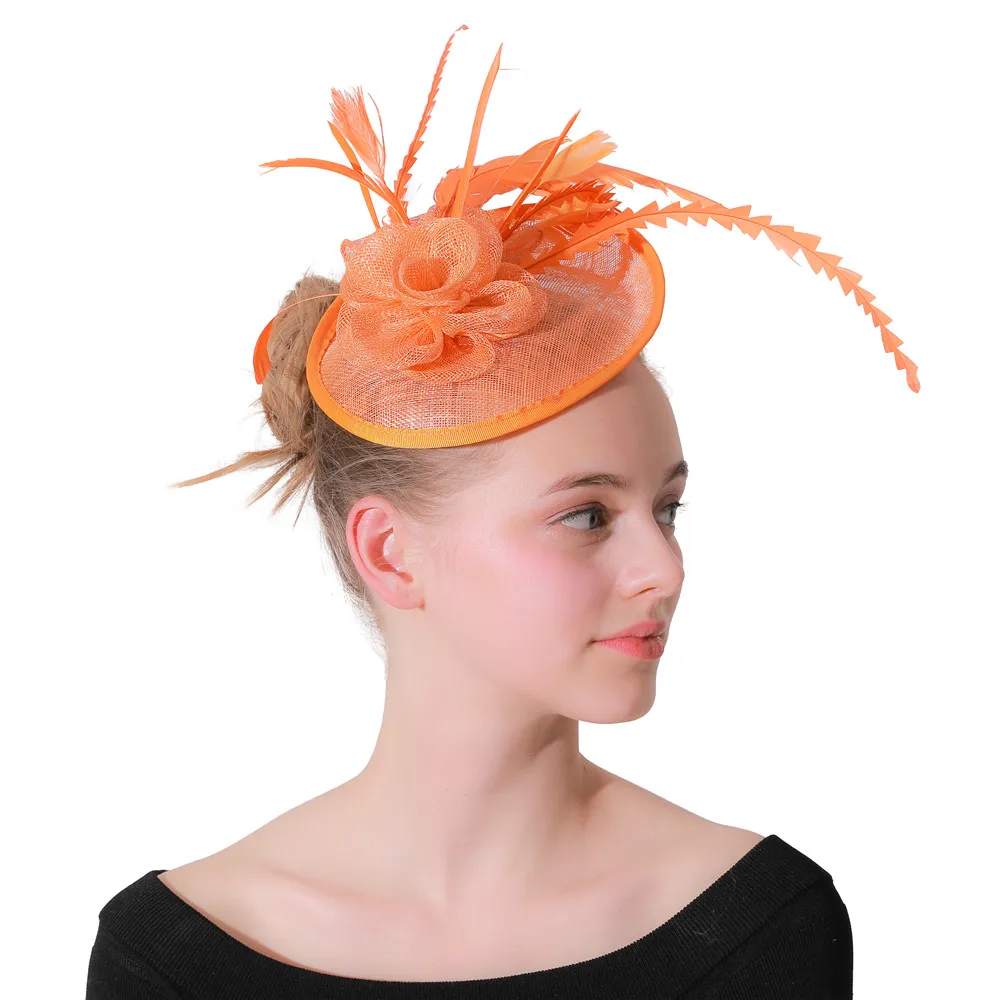 Women Sinamay Married Chapeau Hats 