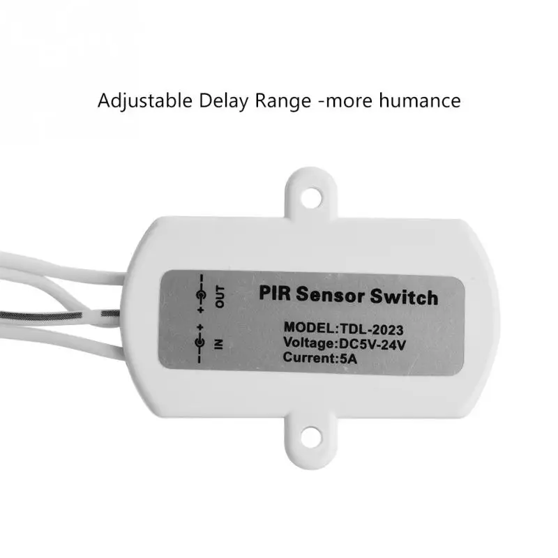 5A DC 5-24 в мини USB Инфракрасный датчик движения из pir детектор автоматический переключатель для светодиодной ленты USB интерфейс 5-7 м расстояние срабатывания