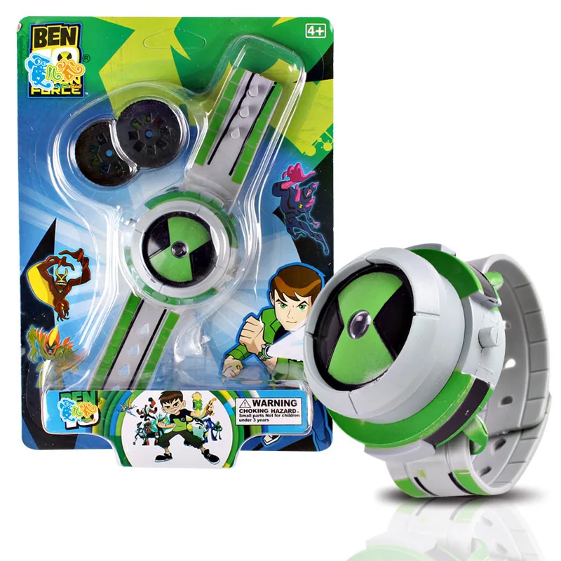 2018 Hot Selling Ben 10 Style Japan Projector Watch Ban Dai Genuine Toys For Kids Children Slide Show Watchband Drop