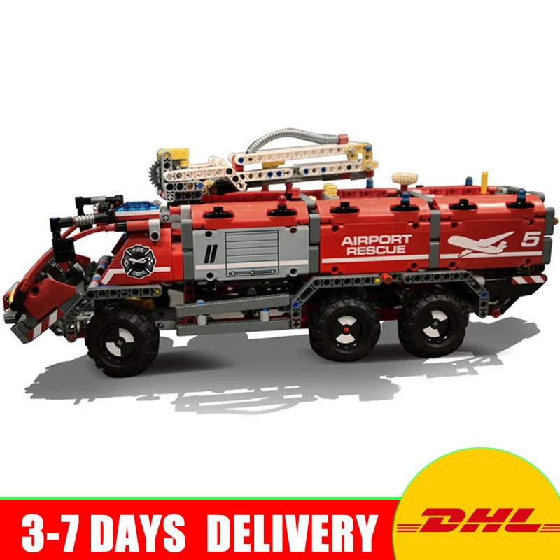 

In Stock Lepin 20055 Genuine Technic Mechanical Series The Rescue Vehicle Set Educational Building Blocks Bricks Toys 42068