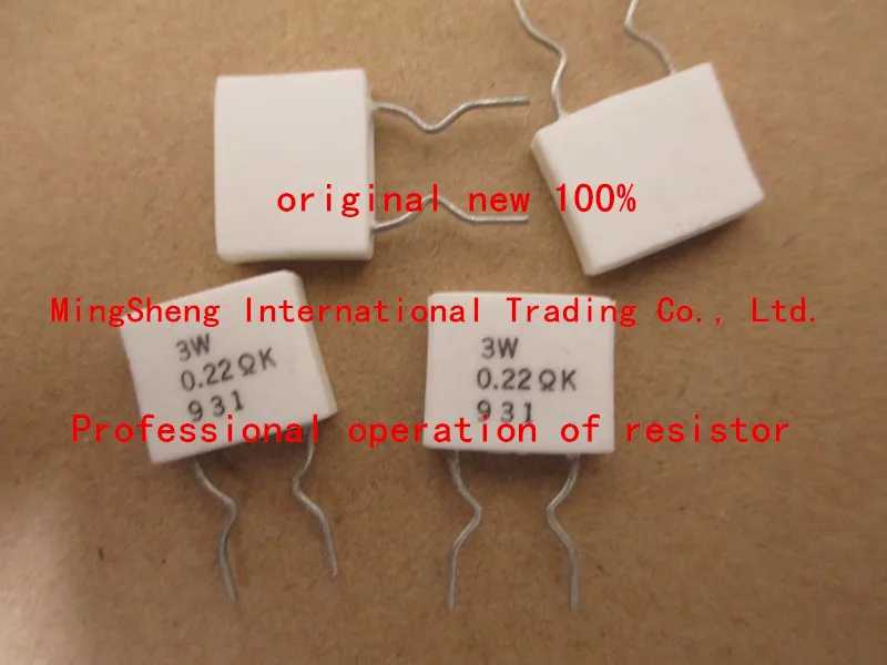 

New original 100% Japan non-inductive resistor 3W 0.22 OHM 0.22R 0.22OHM (Inductor)