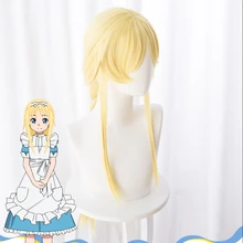 Меч искусство онлайн Алисия САО Алиса косплей парик волос Алиса синтез 30 желтый половина Плетеный парик волосы Косплей Аксессуары