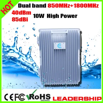 

CDMA+DCS 850mhz+1800mhz 10Watts 85dbi Dual band mobile phone signal repeater booster amplifier detector Farm Village Desert U