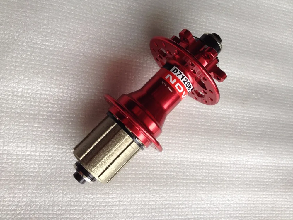 

32 Holes Super Light NOVATEC Mountain Bike Rear Hub D712SB for XC Races 11 Speed Black Red