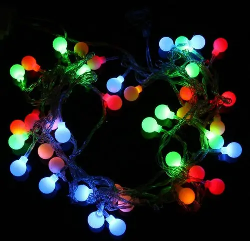 

20pcs10M 100LED Matte Ball Linkable Fairy String Light w/tail plug Christmas Wedding Xmas party decor 220V/110V-8 COLOR option