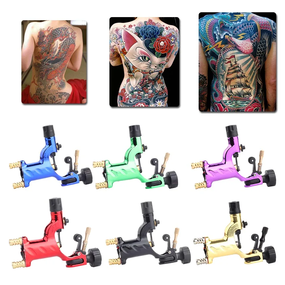 

Dragonfly Rotary Tattoo Machine Shader and Liner Tattoo Motor Gun Kits 7 Colors Assorted Beauty Tool