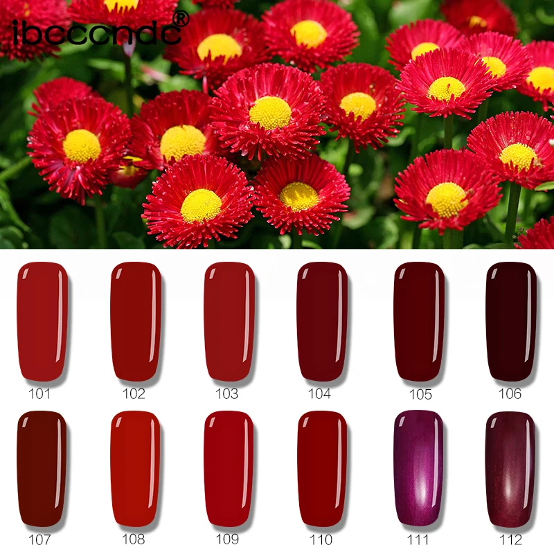 

10ml Wine Red Series Nail Gel Polish Soak Off Gel Polish UV LED Lamp Nail Polish Gel Varnish Nail Art Design Gelpolish Lacquer