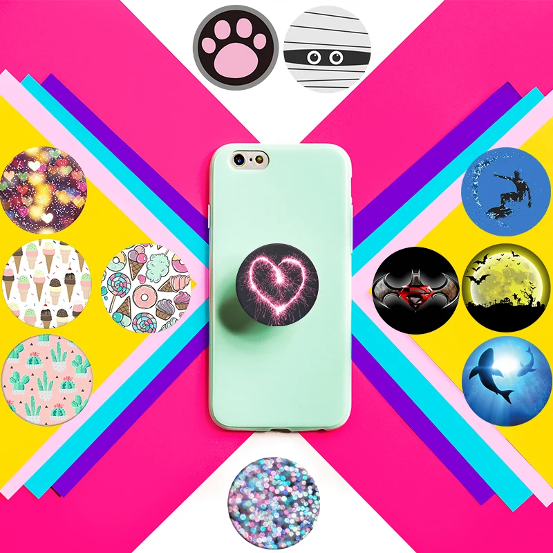 

Phone Holder for all mobile phones Gilrs Love Marble Mandala Phone Holder Expanding Stand and Grip Mount