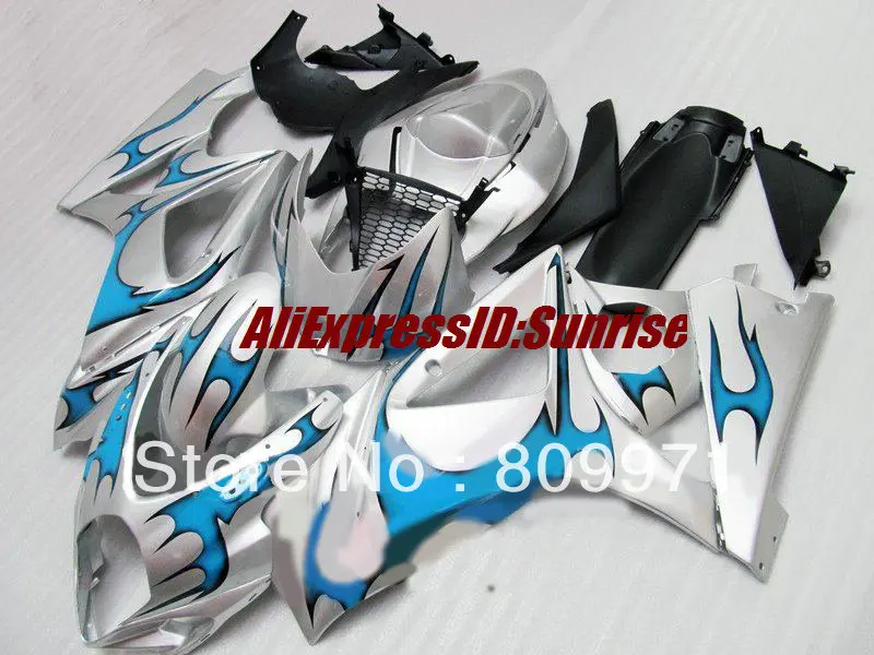 

S671 COOL Silver blue Fairing for SUZUKI GSXR1000 2007 2008 GSX-R1000 07 08 GSXR1000 K7 07 08 2007 2008
