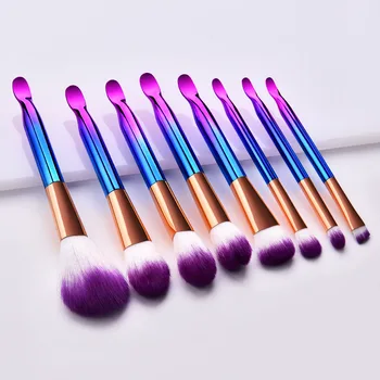 

5/8 Pcs Makeup Brush Kit Colored Handle Nylon Brush Hair Cosmetic Tools Kit 88