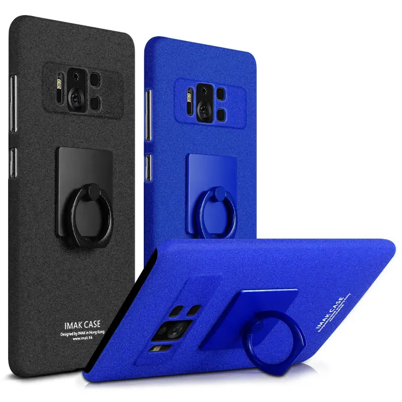 

For ASUS ZenFone AR ZS571KL Case Imak cowboy case and screen protector with stand Back Cover with Finger Ring Holder Kickstand