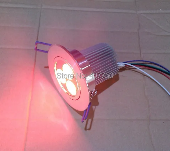 Потолочный светодиодный светильник 4 в 1 RGBW dmx 3X4W DC 12 В 5 проводов 10 шт./лот для кафе