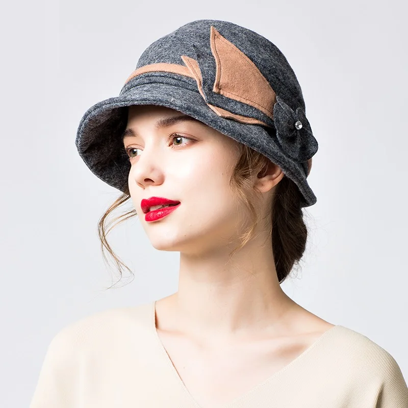 Новое поступление, женская зимняя шапочка для бассейна, женская модная шерстяная шапка для студентов, для отдыха, дорожная шляпа для девочек, британский художник, Повседневная шапка, B-7836