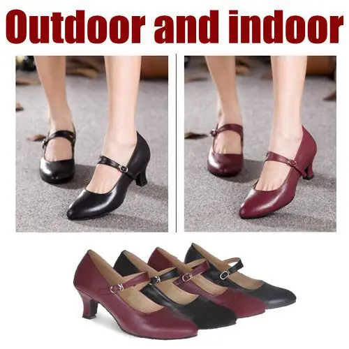 Latin Tango danza zapatos para mujer adulta cuero genuino ballroom dancing femenino cuadrado de baile talón del 55 mm|shoe clip on decorations|shoe inserts for high archesshoes wool - AliExpress