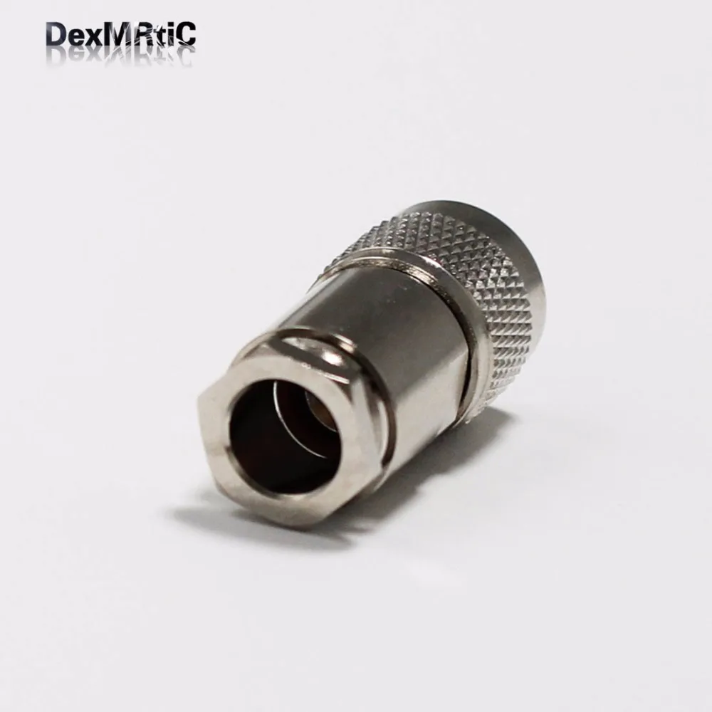 

1pc UHF male plug RF Coax Connector Clamp RG8,RG213,LMR400 Straight Nickelplated NEW wholesale