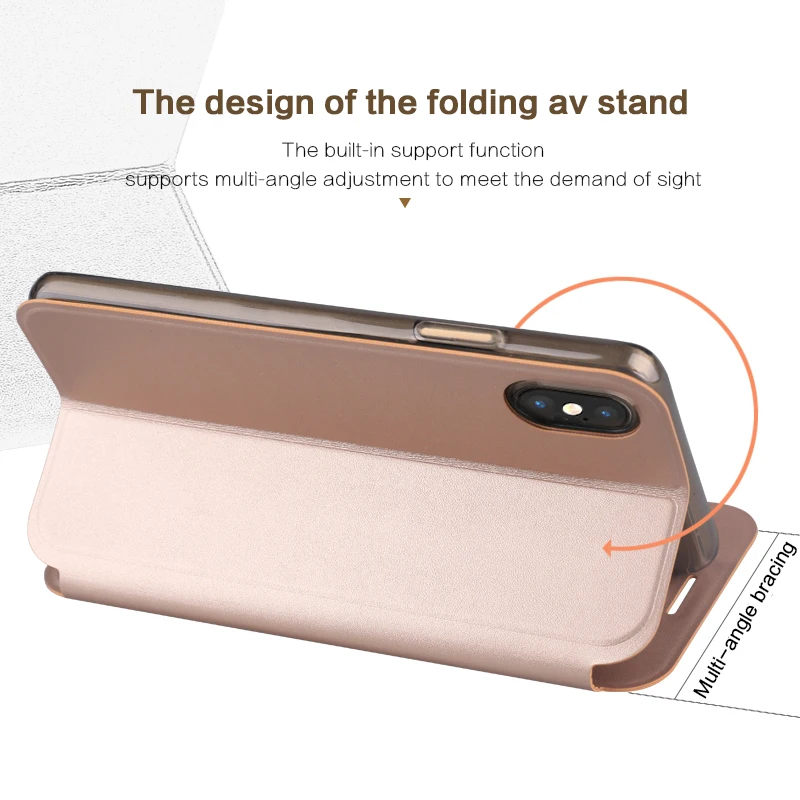 MOFI для IPhone X(5.8 дюймов) чехол Флип PU кожаный чехол для iPhone 10 книга Стиль сотовый телефон сумка