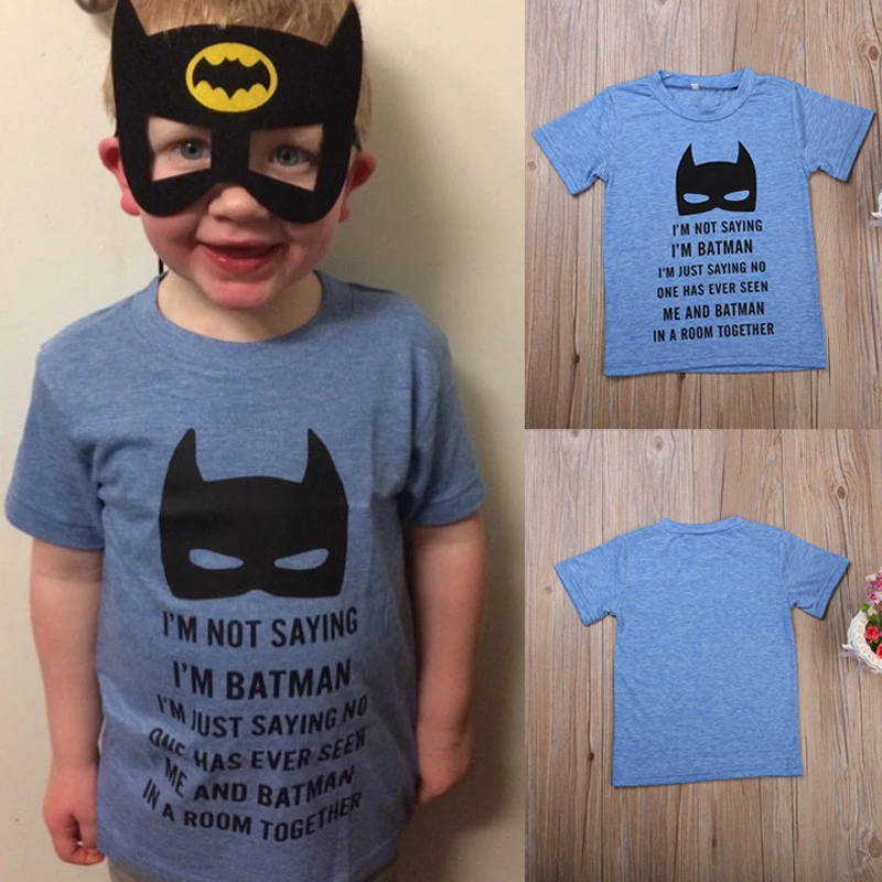 T shirt Batman Hero Cute Baby Boy Kids 