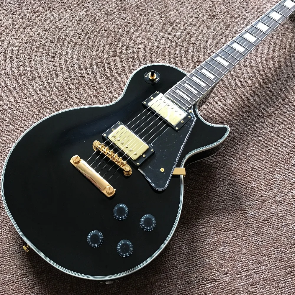 New arrival high quality Chinese black beautify Electric Guitar,Custom guitar with Gold color hardware, hot selling guitarra New arrival high quality Chinese black beautify Electric Guitar,Custom guitar with Gold color hardware, hot selling guitarra