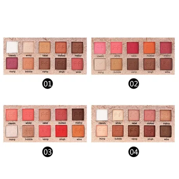 

10 Colors Glitter Eyeshadow Pallete Powder Waterproof Smudge-Proof Matte Eye Shadow Maquiagem Profissional Completa t1