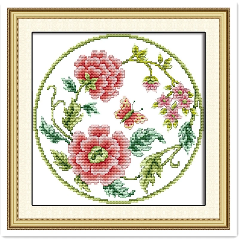Flowers In Blossom DIY Set Chinese Counted Cross Stitch Pattern