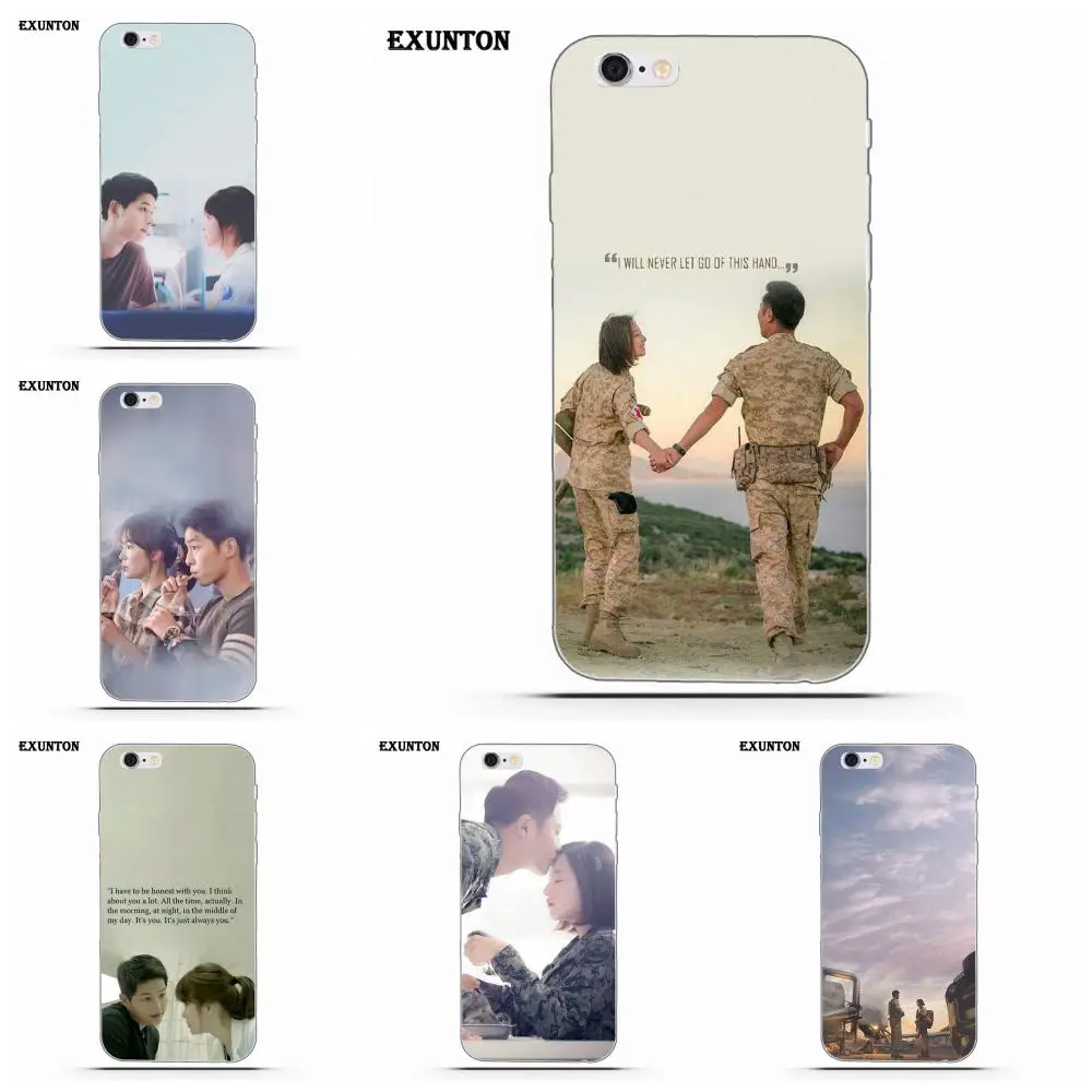 

Soft TPU Coque For Apple iPhone 4 4S 5 5C SE 6 6S 7 8 Plus X Korean Drama The Descendants Of The Sun