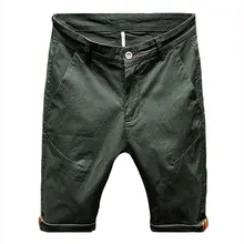 Повседневные новые летние Брендовые мужские шорты, одежда, однотонные шорты-бермуды, мужские высококачественные стрейчевый облегающий шорты