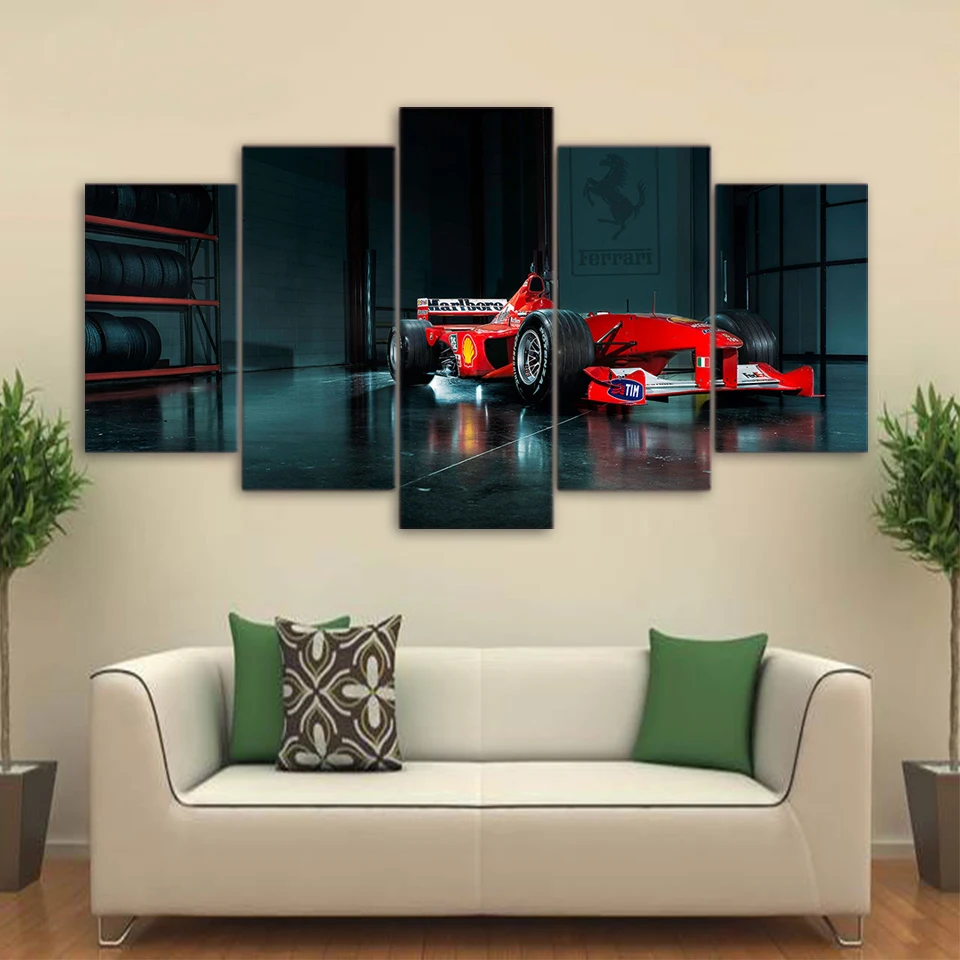 

Unframed HD printed 5 piece canvas art car Paintings living room decor posters and prints decorative wholesale drop shipping