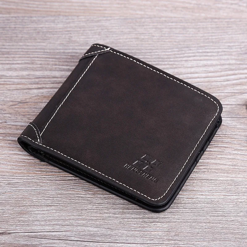 Men'swallet Short Wallet men European and American Men's Wallet Short Sands Credit Card Holders Dollar PU Leather Money Bag 066 Men'swallet Short Wallet men European and American Men's Wallet Short Sands Credit Card Holders Dollar PU Leather Money Bag 066