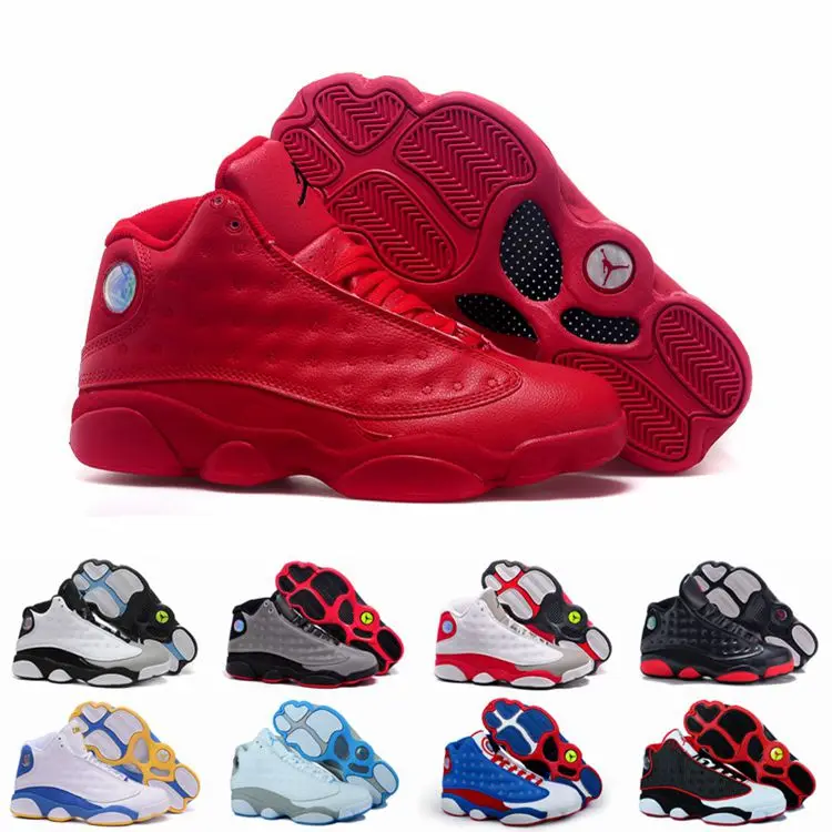 ... new 2016 style mens china jordan 13 shoes xi retro white red black blue white grey