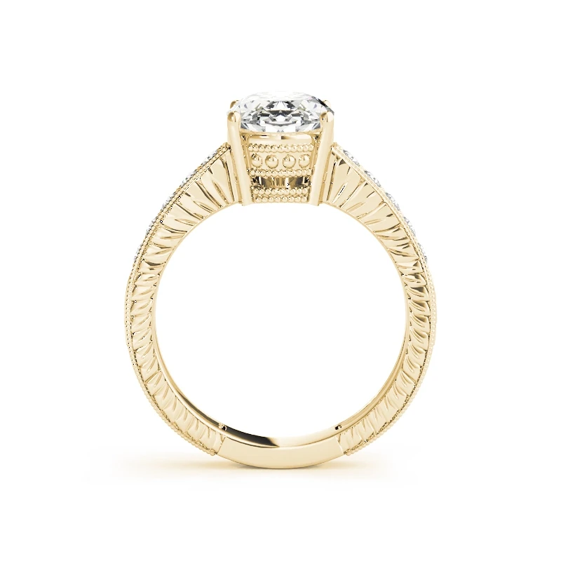 QYI 10 k желтое золото Для женщин 3 ct Имитация кольца с бриллиантами Обручение свадебное кольцо женские ювелирные изделия подарок