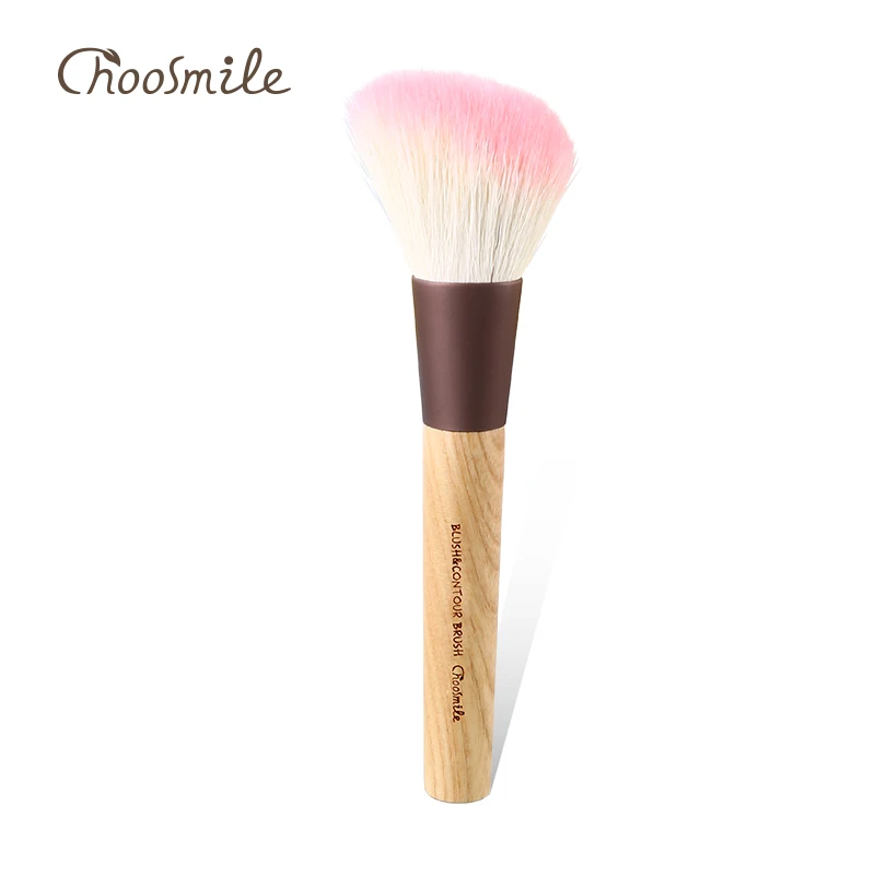 

Choosmile Natural Goat Hair Angled Contour Face Brush High Quality Blush Makeup Brushes for Daily or Professional Make Up C0102