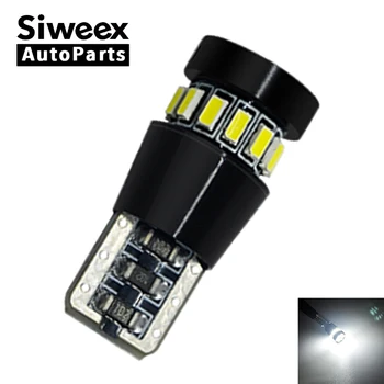 

1pcs T10 W5W LED Bulbs CANBUS 194 18 SMD 3014 Chips Car Interior Lights Wedge Door Reading Side Bulb Plate Lamp Auto White 12V