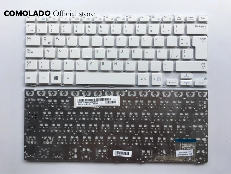 LA латинская клавиатура для Samsung NP915S3G 905S3G NP905S3G 910S3G NP910S3G 915S3G белая Раскладка |