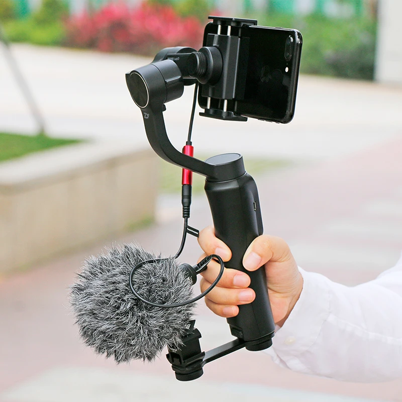 Zhiyun Smooth 4 Gimbal аксессуары светодио дный светодиодный видео микрофон Холодный башмак Youtube Vlogging видео Настройки для DJI Осмо мобильный 2 Feiyu