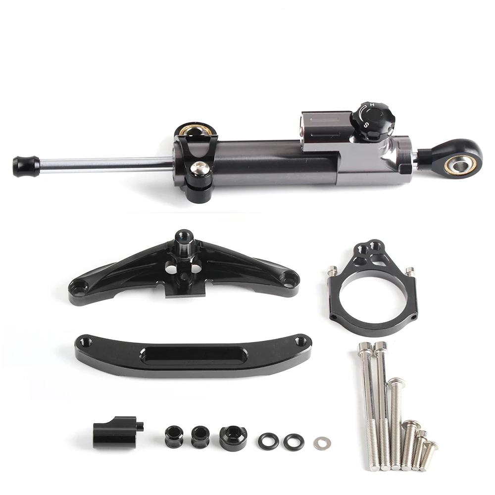 

Motorcycle Aluminium Steering Stabilizer Damper Mounting Bracket Kit for Yamaha FZ1 FAZER 2006-2015 2007 2008 2009 2010 2011 12
