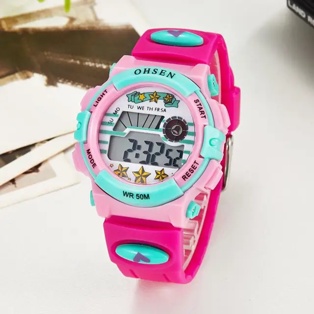 TOP sale 2016 OHSEN brand digital quartz Wrist watch kids girls 50M waterproof p TOP sale 2016 OHSEN brand digital quartz Wrist watch kids girls 50M waterproof p