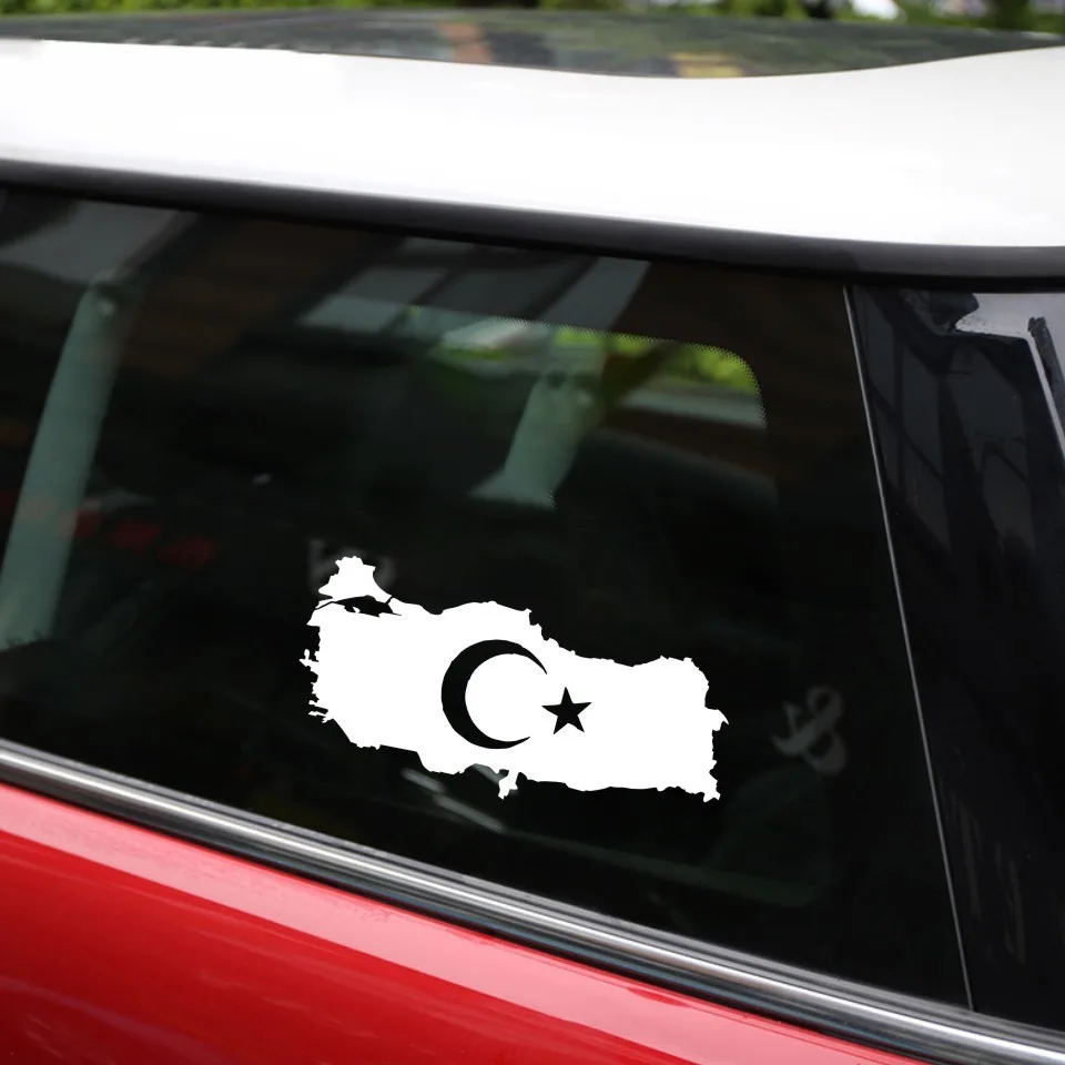 Cunymagos Turkey Map Country Flag Fashion Stickers Decals Vinyl Decor Car Styling Fashion Car Decoration Stickers 18.2cm8 (7)