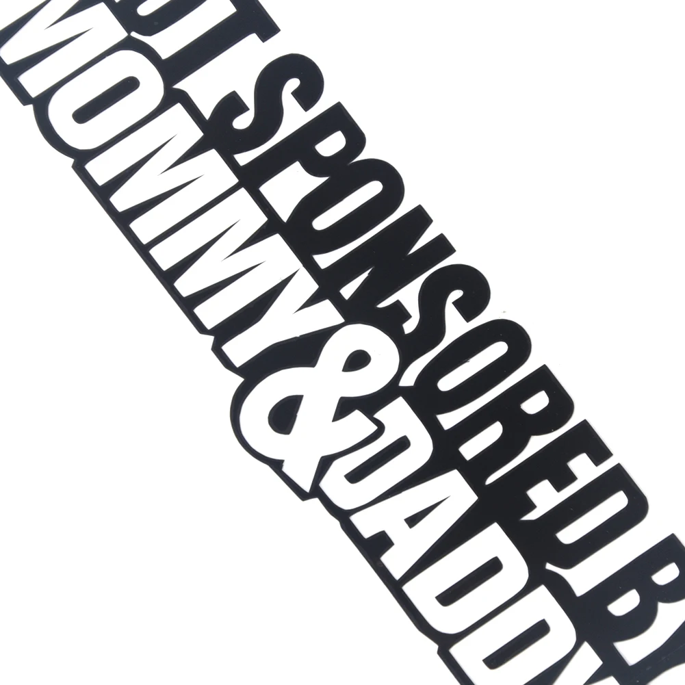 

Not Sponsored By mommy/Daddy Car Sticker Funny Sticker Car Window Styling For Cars, Funny JDM Drift lowered car window