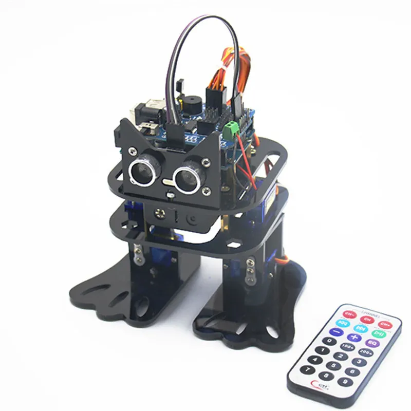 LOBOT DIY 4DOF Walking RC Robot Mixly Graphical Programming bluetooth Control Smart Mini Robot Toy Kid Gifts