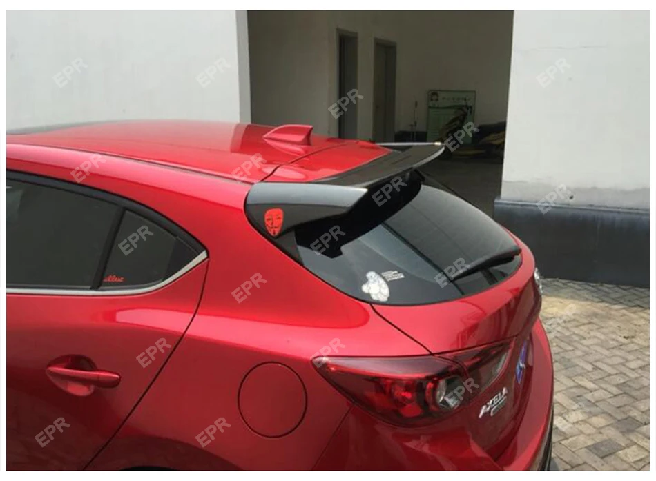 Для Mazda 3 Axela BM(-) дБ Стиль FRP стекловолокно задний спойлер(5Dr) тюнинг часть накладка для Mazda 3 стекловолокно крыла крыши