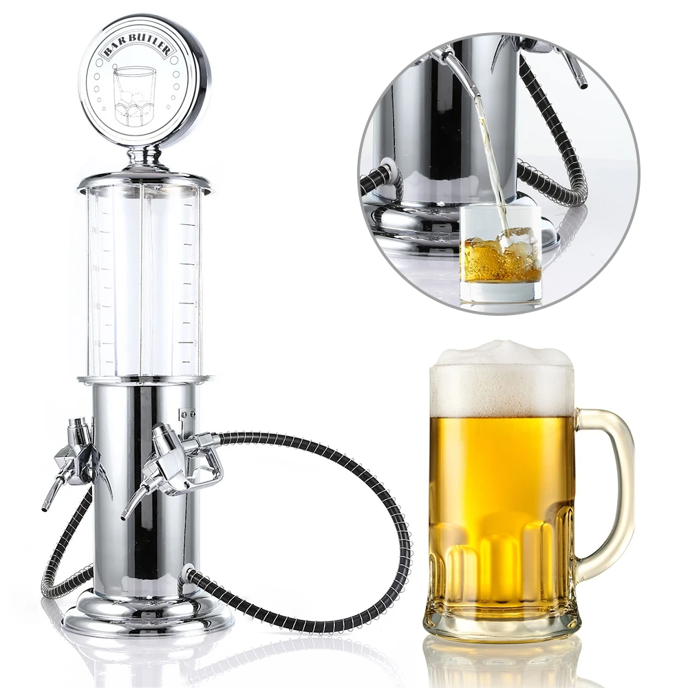 Прозрачный слой дизайн двойной пистолет пиво Диспенсер машина помпа для напитков питьевые сосуды для пива, спиртовой жидкости, воды, сока