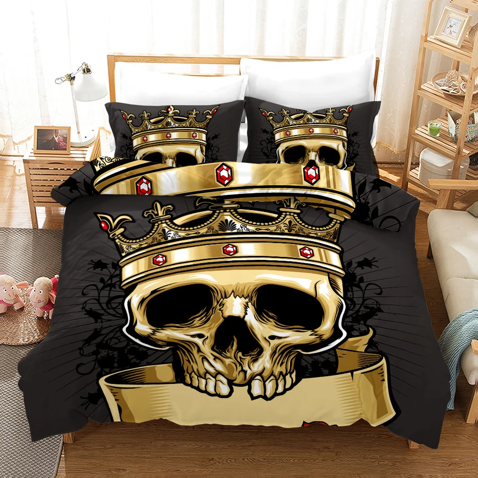 Fanaijia 3d Sugar Skull Quilt Cover And Pillowcases Bedding Sets King Size Bed Sets Comforter Bedding Sets Queen Size Bedding Sets Aliexpress