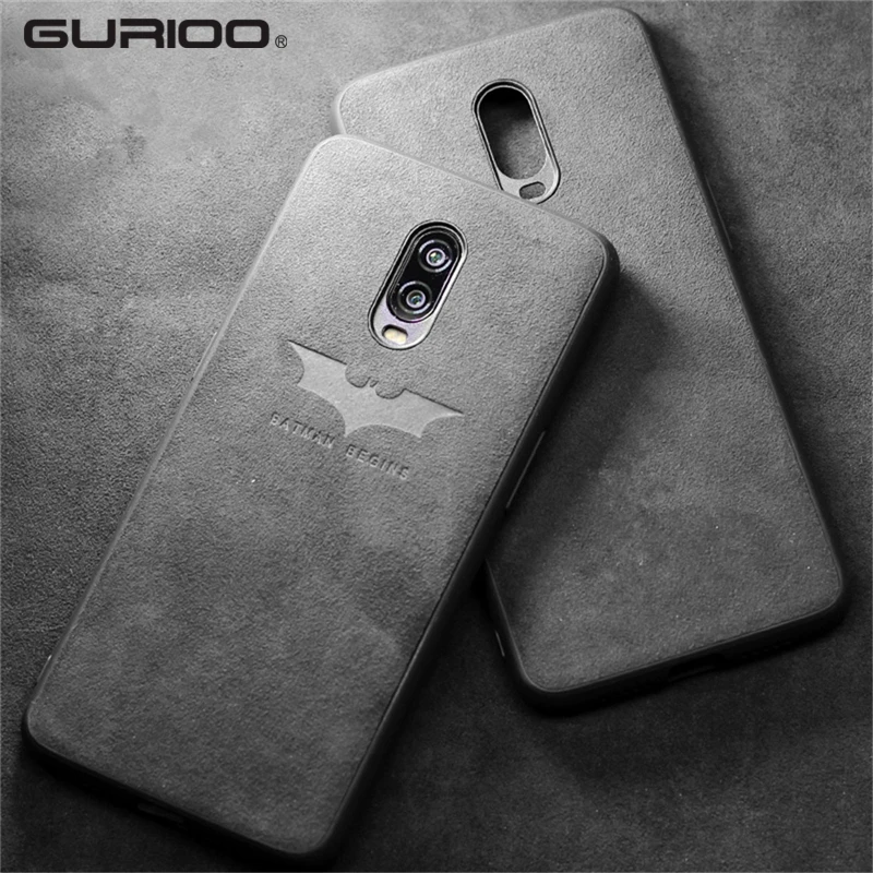 

Bat Solid Color Fur Cover case For OnePlus 5 5T Luxury Alien Soft Shell Leather Mobile For Oneplus 6 6T Phone Case Back Cover