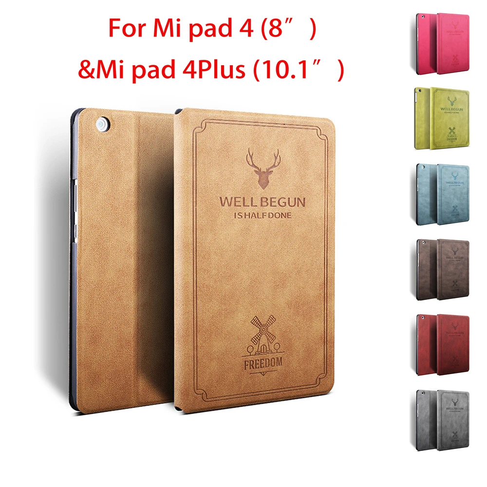 Чехол для Xiao mi pad 4 защитный чехол с защитой от падения 8 дюймов откидной Plus 10 1