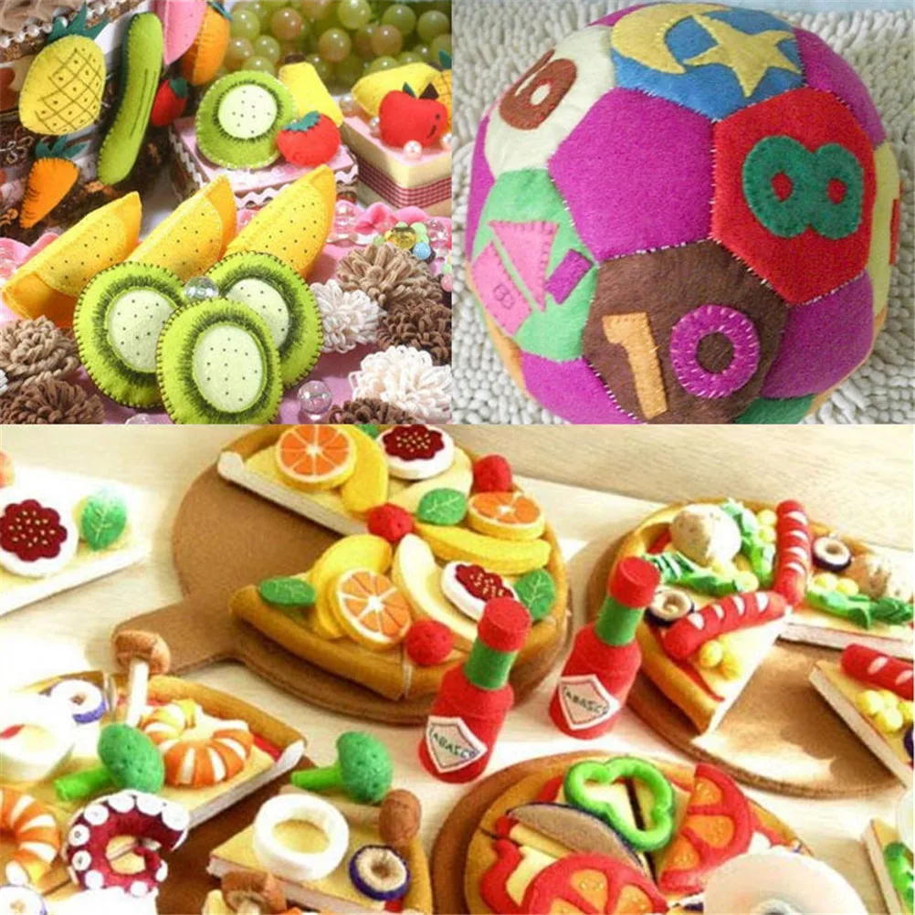 

1pc 30cm*30cm 8Colors Non Woven Felt Fabric Thickness Polyester Cloth Felts DIY Bundle For Sewing Dolls Crafts