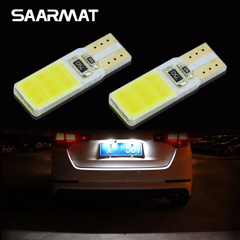 2 x T10 W5W License Number Plate Light LED Bulbs For Hyundai Tucson IX35 I30 Elantra Accent