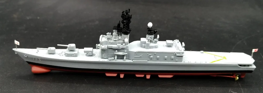 Редкие 1: 900 Япония морские силы самообороны DDH-143 белый уровень ракета оборудованный эсминец Сборная модель из сплава
