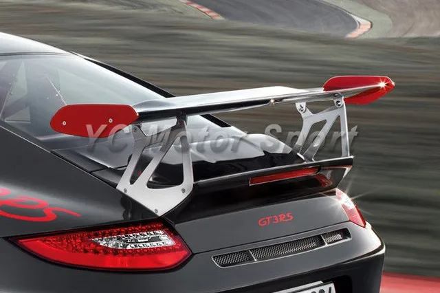 2005-2011 Porsche Carrera 911  997 GT4 Style Trunk Spoiler GT Wing CF with FRP Base (21)