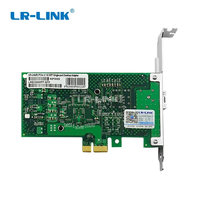 LR-LINK 926260f-sfp PCI-Express 1000 Мбит/с Gigabit Ethernet Сетевая карта волоконно-оптический сетевой адаптер для настольных ПК Intel 82576 Nic