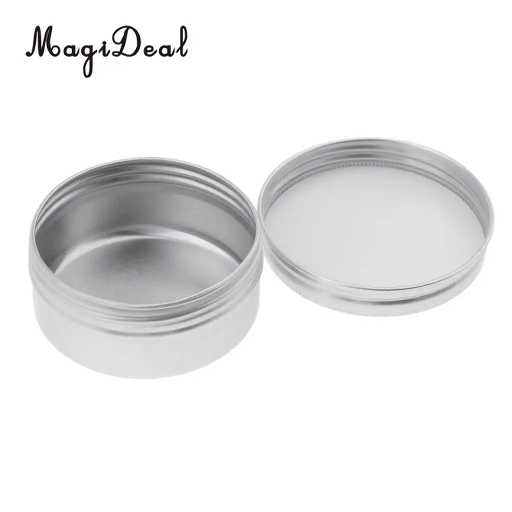 Bulk Lot of 20pcs Aluminum Cosmetic Makeup Cream Empty Lip Balm Nail Arts Eyeshadow Jars Tin Box Case 50g